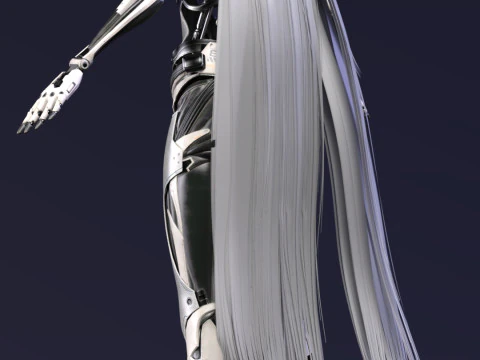 Cybernetic Elegance Enya 3D Model