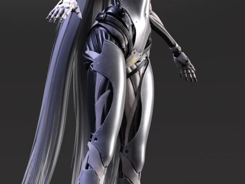 Cybernetic Elegance Enya 3D Model