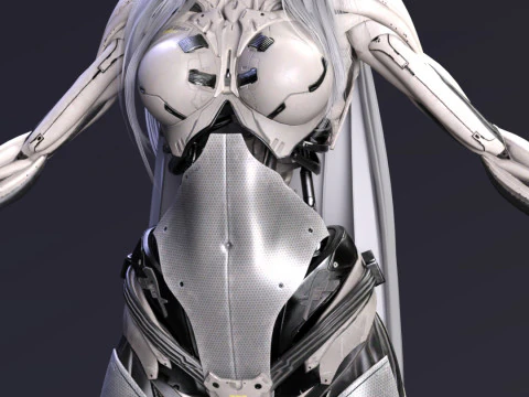 Cybernetic Elegance Enya 3D Model