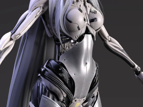 Cybernetic Elegance Enya 3D Model