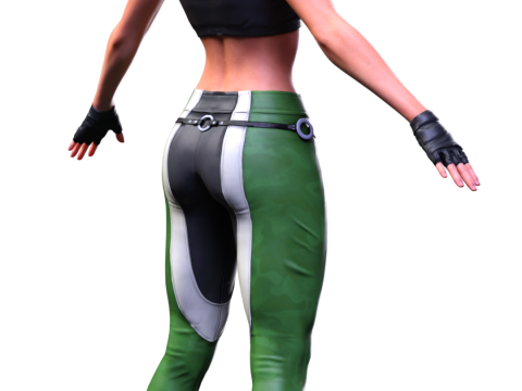 Special Forces Commander Sonya Blade 3D Model