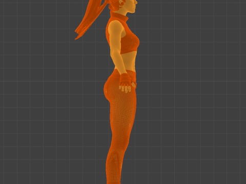 Special Forces Commander Sonya Blade 3D Model