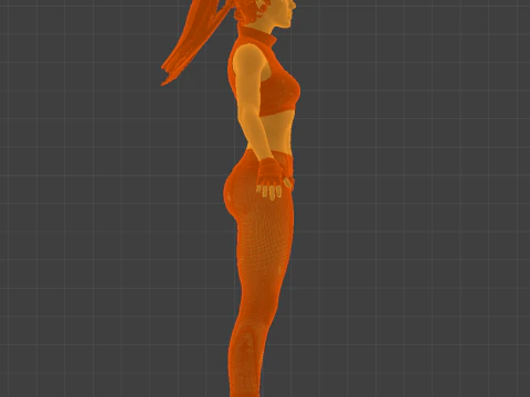 Special Forces Commander Sonya Blade 3D Model