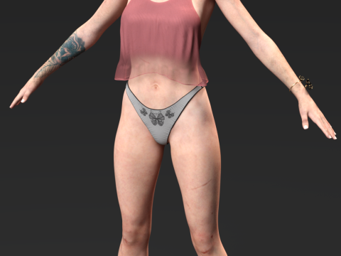 उत्तरजीवी लचीलापन ऐली विलियम्स 3D मॉडल