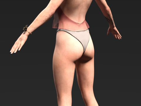 उत्तरजीवी लचीलापन ऐली विलियम्स 3D मॉडल