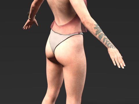 उत्तरजीवी लचीलापन ऐली विलियम्स 3D मॉडल