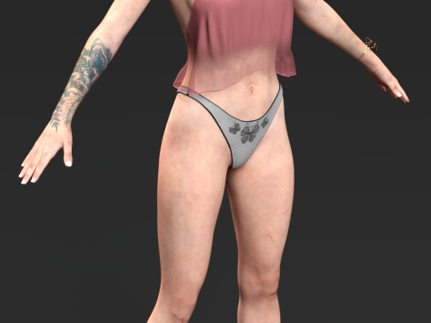 उत्तरजीवी लचीलापन ऐली विलियम्स 3D मॉडल