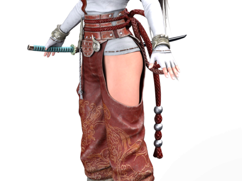 Die Flamme des Drachen Momiji 3D Modell