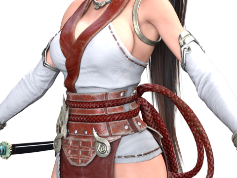 Die Flamme des Drachen Momiji 3D Modell