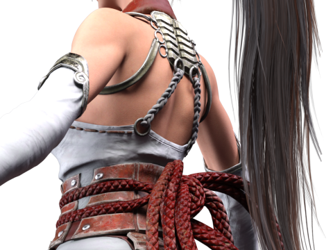 Die Flamme des Drachen Momiji 3D Modell