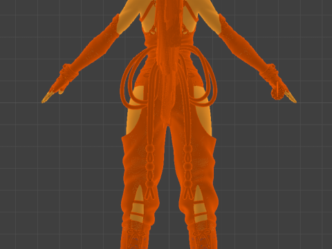 Die Flamme des Drachen Momiji 3D Modell