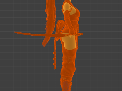 Die Flamme des Drachen Momiji 3D Modell