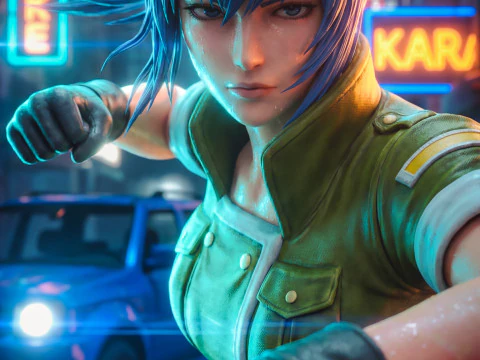 Il soldato silenzioso Leona Heidern Modello 3D