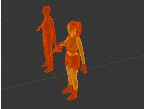 Claire Redfield Undead Stalker - Pacchetto Survival Horror Modello 3D