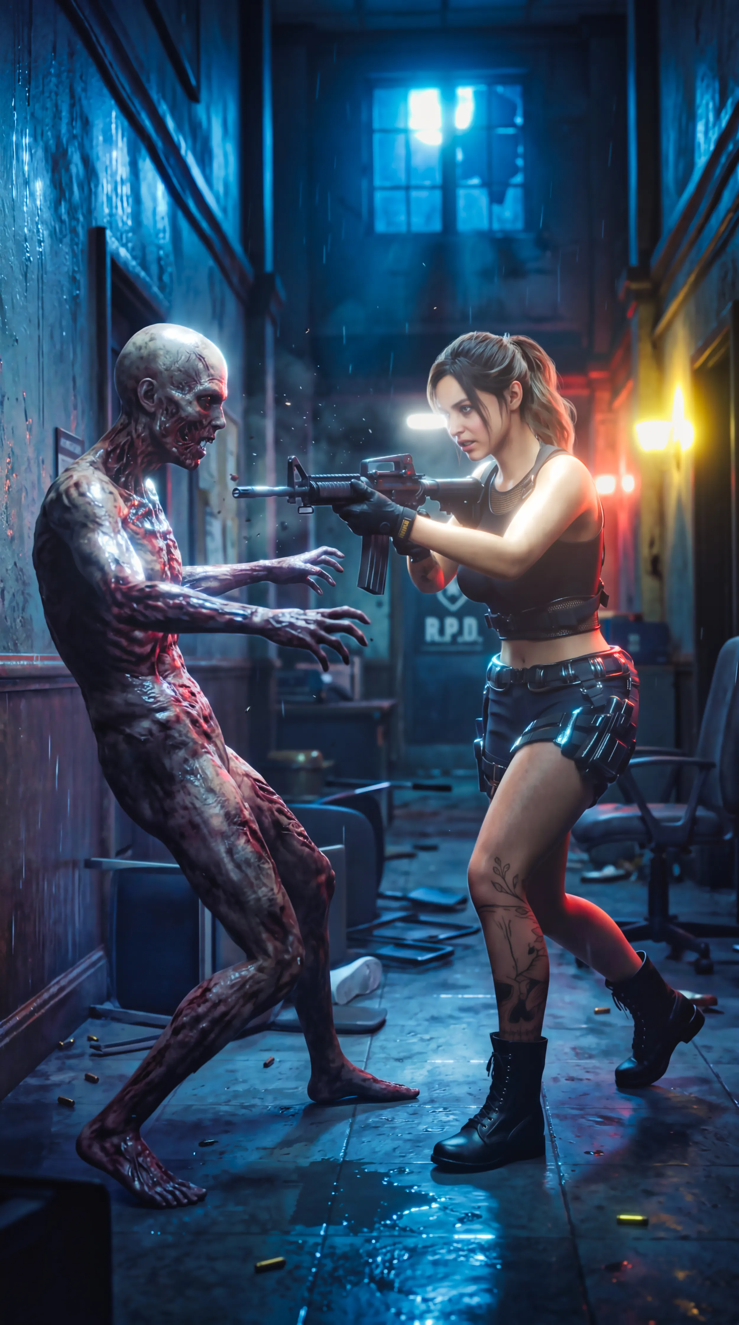 Claire Redfield Undead Stalker - Pacchetto Survival Horror Modello 3D .c4d .max .obj .3ds .fbx .stl .blend 