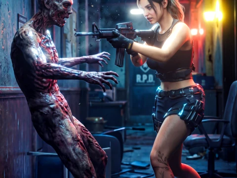 Claire Redfield Undead Stalker - Survival Horror Pack 3D Model
