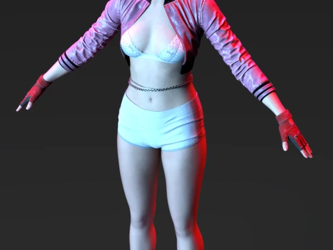 Luna - Rhythmic Operative Casual Pop Edition 3D Model