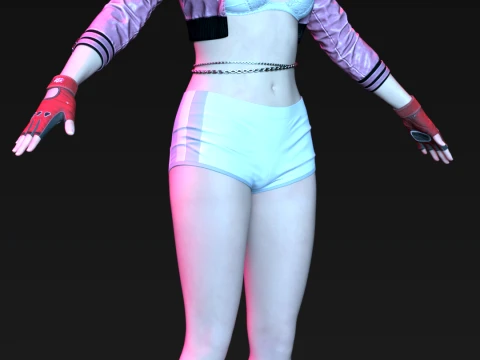 Luna - Rhythmic Operative Casual Pop Edition 3D Model