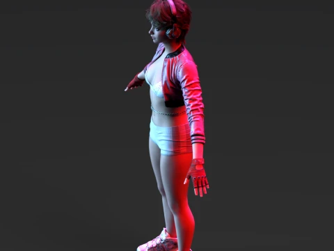 Luna - Rhythmic Operative Casual Pop Edition 3D Model