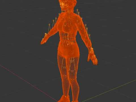Luna - Rhythmic Operative Casual Pop Edition 3D Model