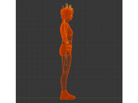 Luna - Rhythmic Operative Casual Pop Edition 3D Model