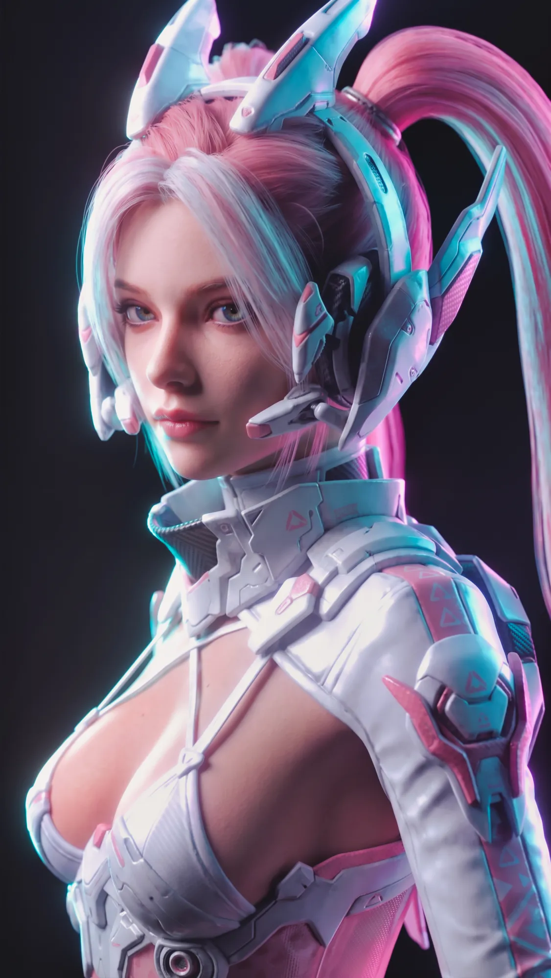 Luna - Cyber-Idol Protocol Stellar Blade Style 3D Model .c4d .max .obj .3ds .fbx .stl .blend 