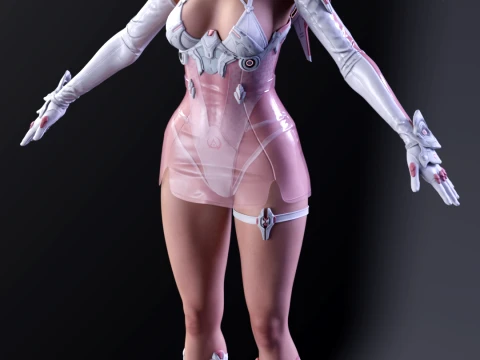 Luna - Cyber-Idol Protocol Stellar Blade Style 3D Model