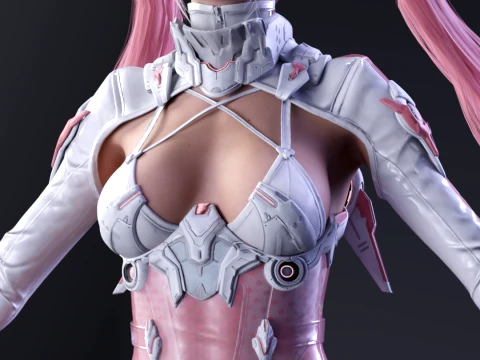 Luna - Cyber-Idol Protocol Stellar Blade Style 3D Model