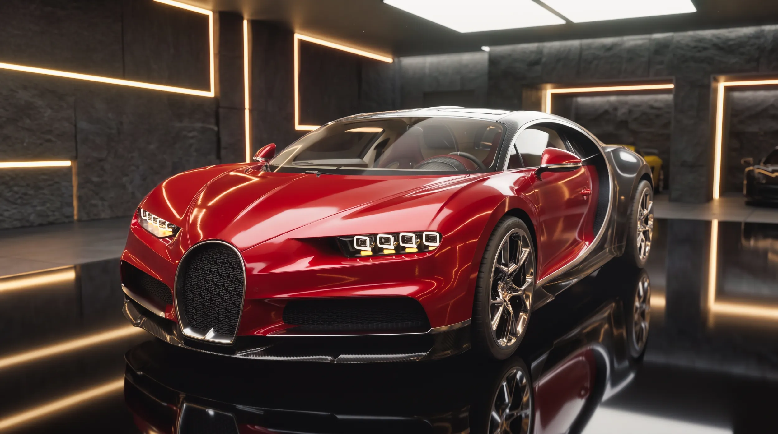 Bugatti Chiron - Hypercar 3D Model .c4d .max .obj .3ds .fbx .stl .blend 