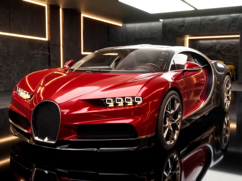 Bugatti Chiron - Hypercar 3D Model
