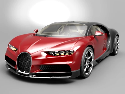 Bugatti Chiron - Hypercar 3D Model