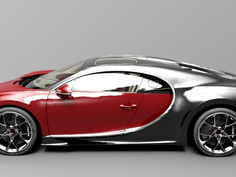 Bugatti Chiron - Hypercar 3D Model