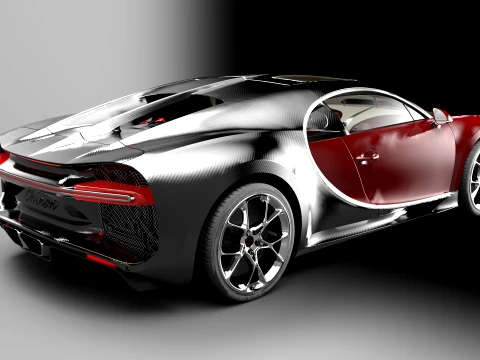 Bugatti Chiron - Hypercar 3D Model