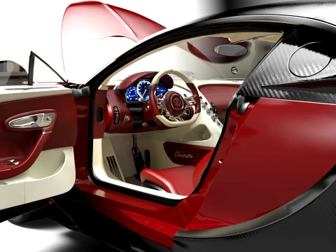 Bugatti Chiron - Hypercar 3D Model