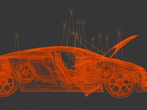 Bugatti Chiron - Hypercar 3D Model