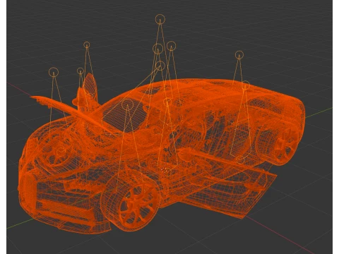 Bugatti Chiron - Hypercar 3D Model