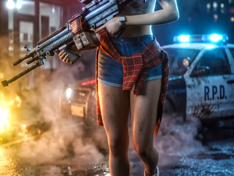 Jill Valentine - Urban Survivor Tactical Casual 3D Model