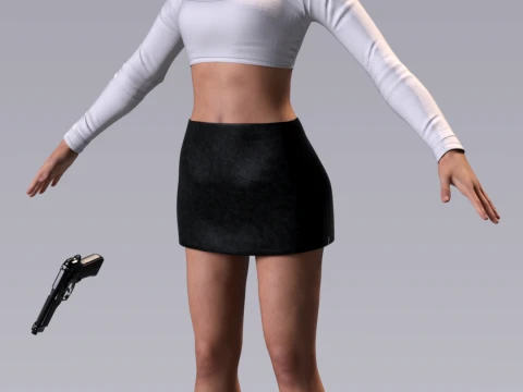 Ada Wong The Blueprint of a Spy Technical Rigging Edition 3D Model