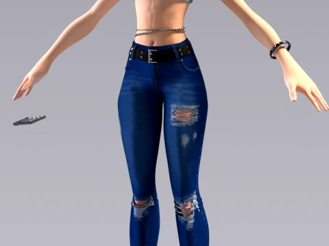 Gwen Stacy - Multiversal Influencer Street Style 3D Model
