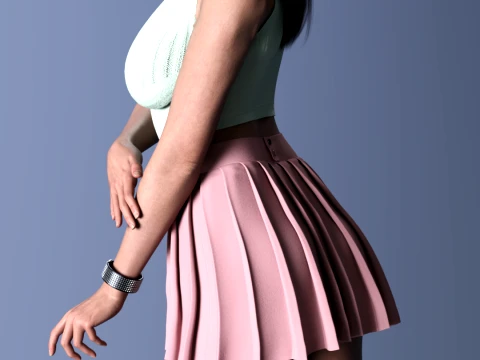Projekt Alexandra Daddario &ndash; Digitale Doppelstudie 3D Modell