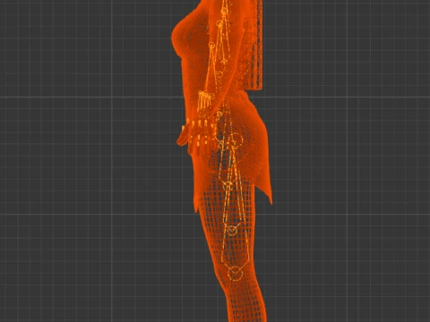 Kasumi - The Moonlight Kunoichi Azure Silk Edition 3D Model
