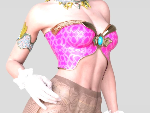 Triss Merigold - Tenue de Gala de la Sorci&egrave;re de Maribor Modèle 3D