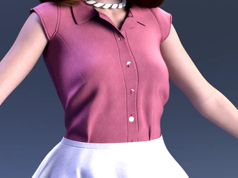 Lorraine Baines - Hill Valley 1955 3D Model