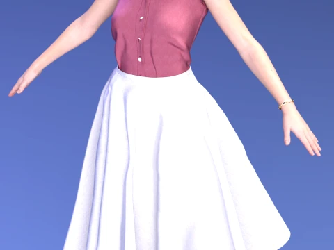 Lorraine Baines - Hill Valley 1955 3D Model