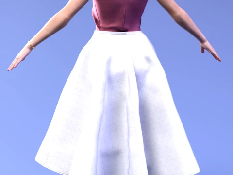 Lorraine Baines - Hill Valley 1955 3D Model