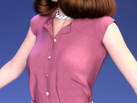 Lorraine Baines - Hill Valley 1955 3D Model