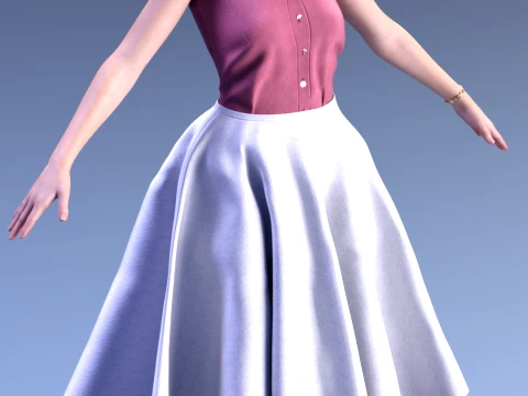 Lorraine Baines - Hill Valley 1955 3D Model