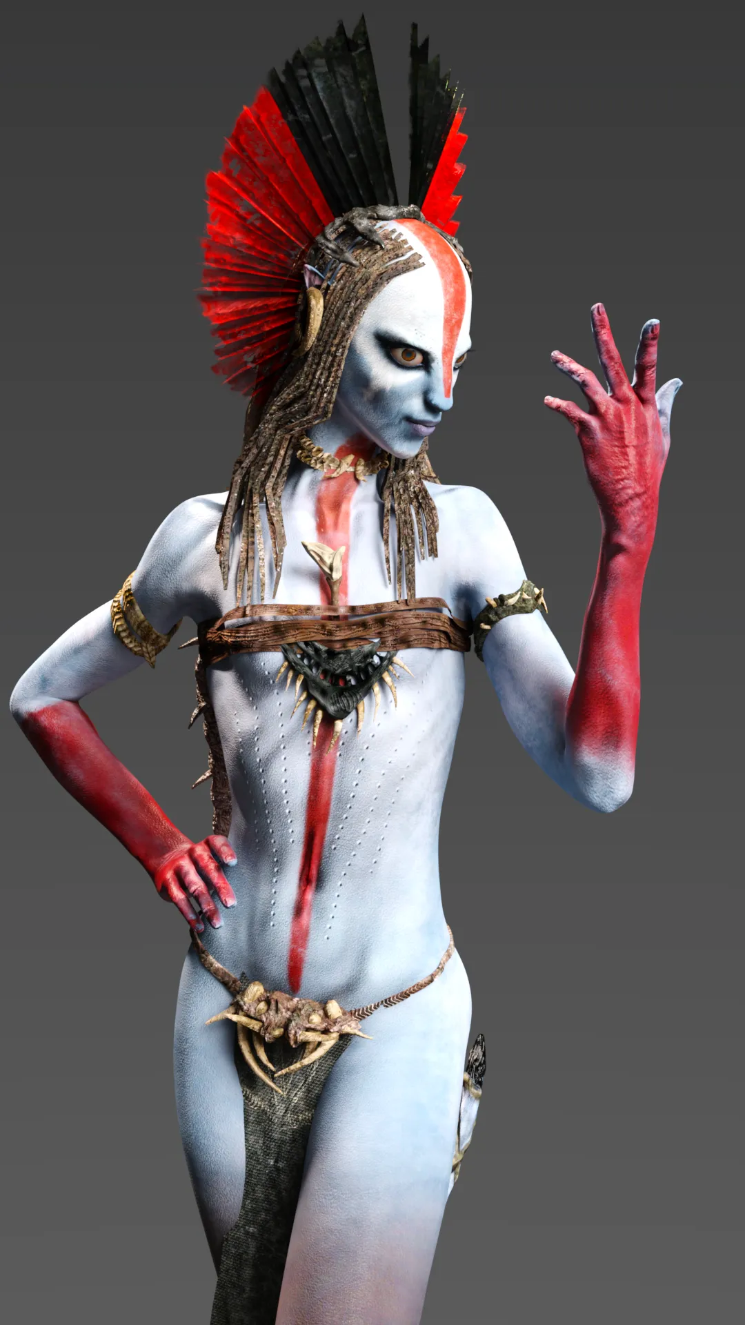 Varang - Leader of the Ash People 3D Model .c4d .max .obj .3ds .fbx .stl .blend 