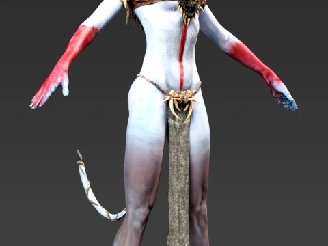 Varang - Leader of the Ash People 3D Model