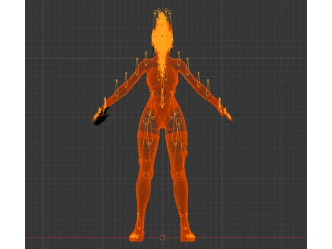 Rachel - The Fiend Hunter Gothic Warrior Study 3D Model